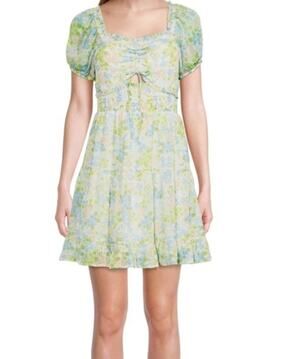 Madden NYC Smocked Waist Cutout Dress Size M